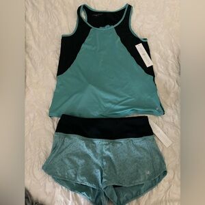 NWT XS skirt sports running shorts and tank